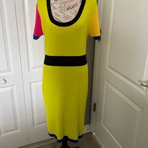 New York and Company Women Yellow , Black, Blue,Dress XL.
